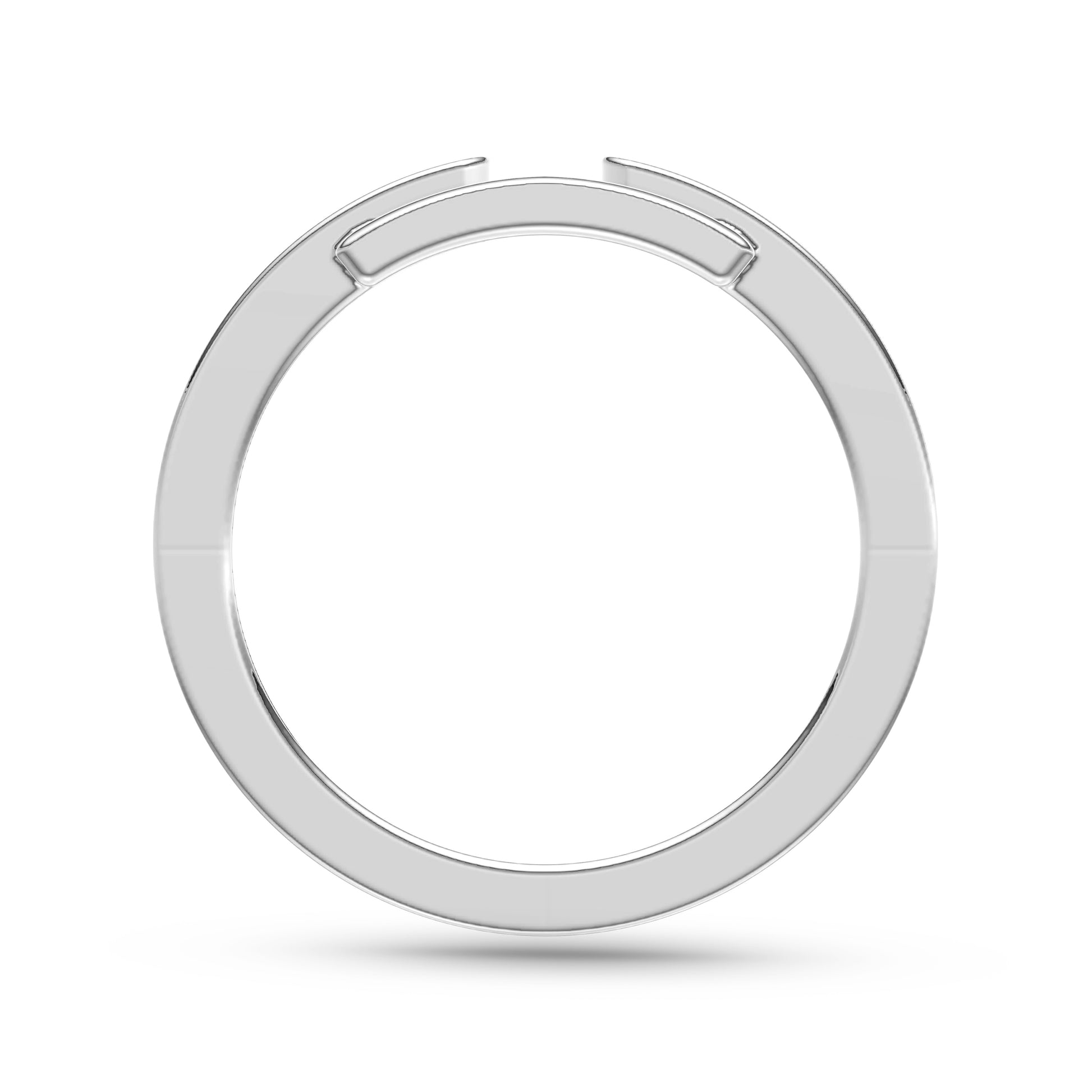 Diamond Buckle Gold Ring