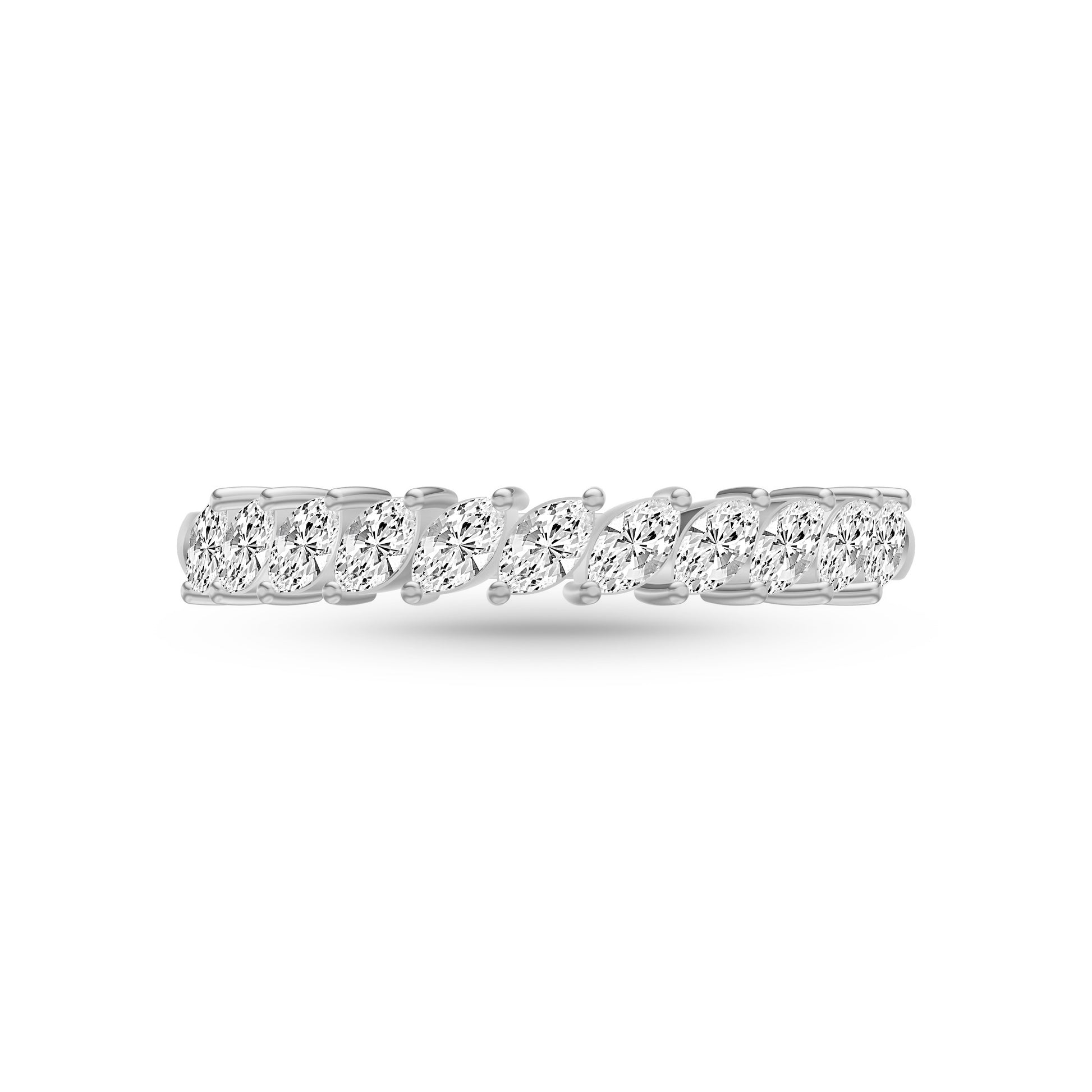 Marquise Diamond Band Ring