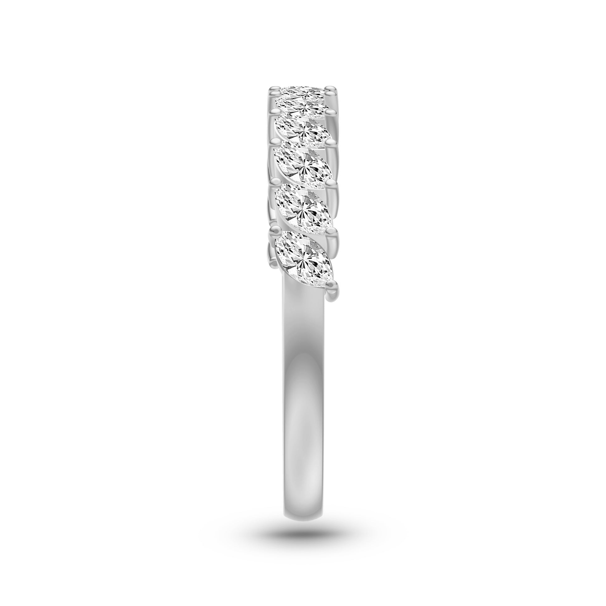 Marquise Diamond Band Ring