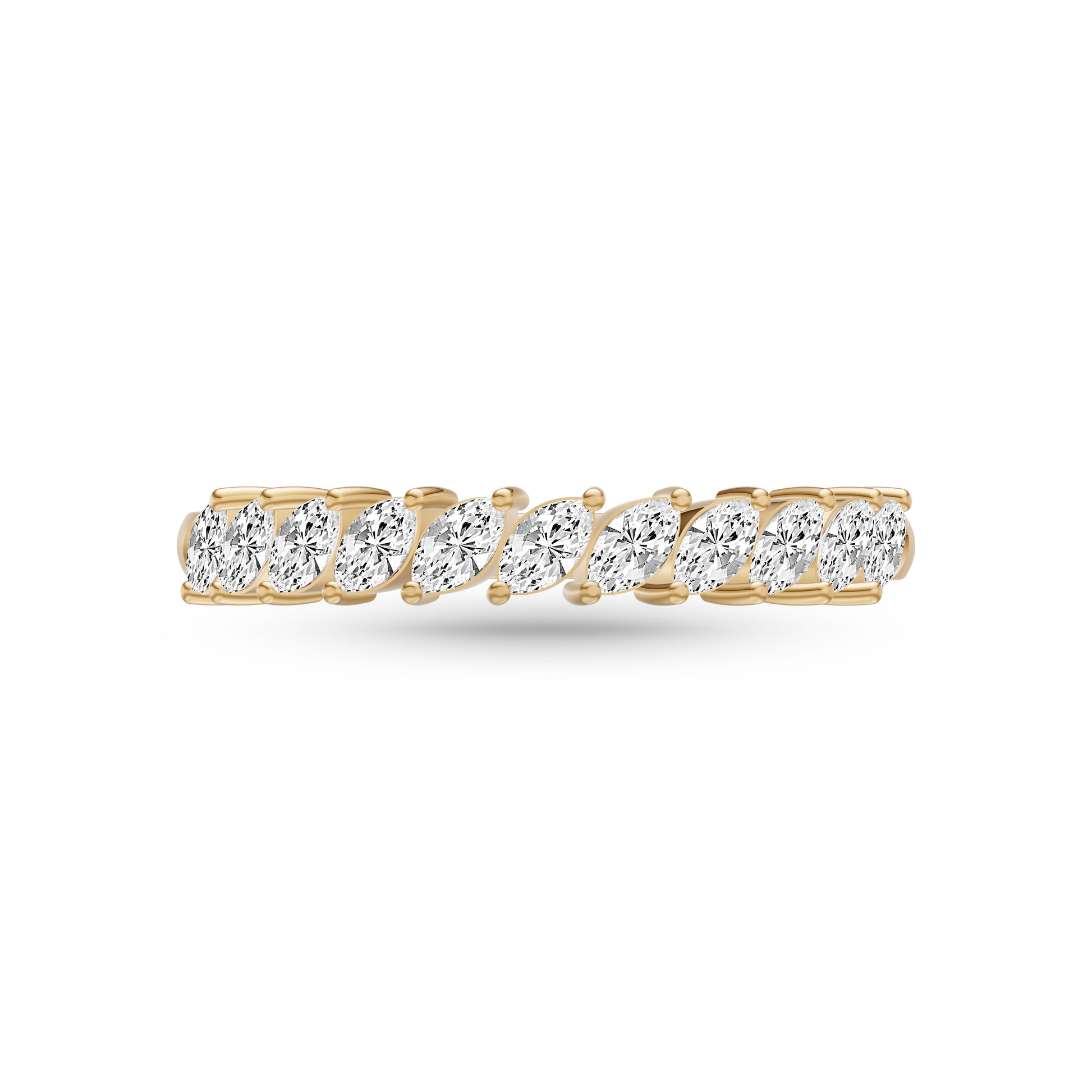 Marquise Diamond Band Ring