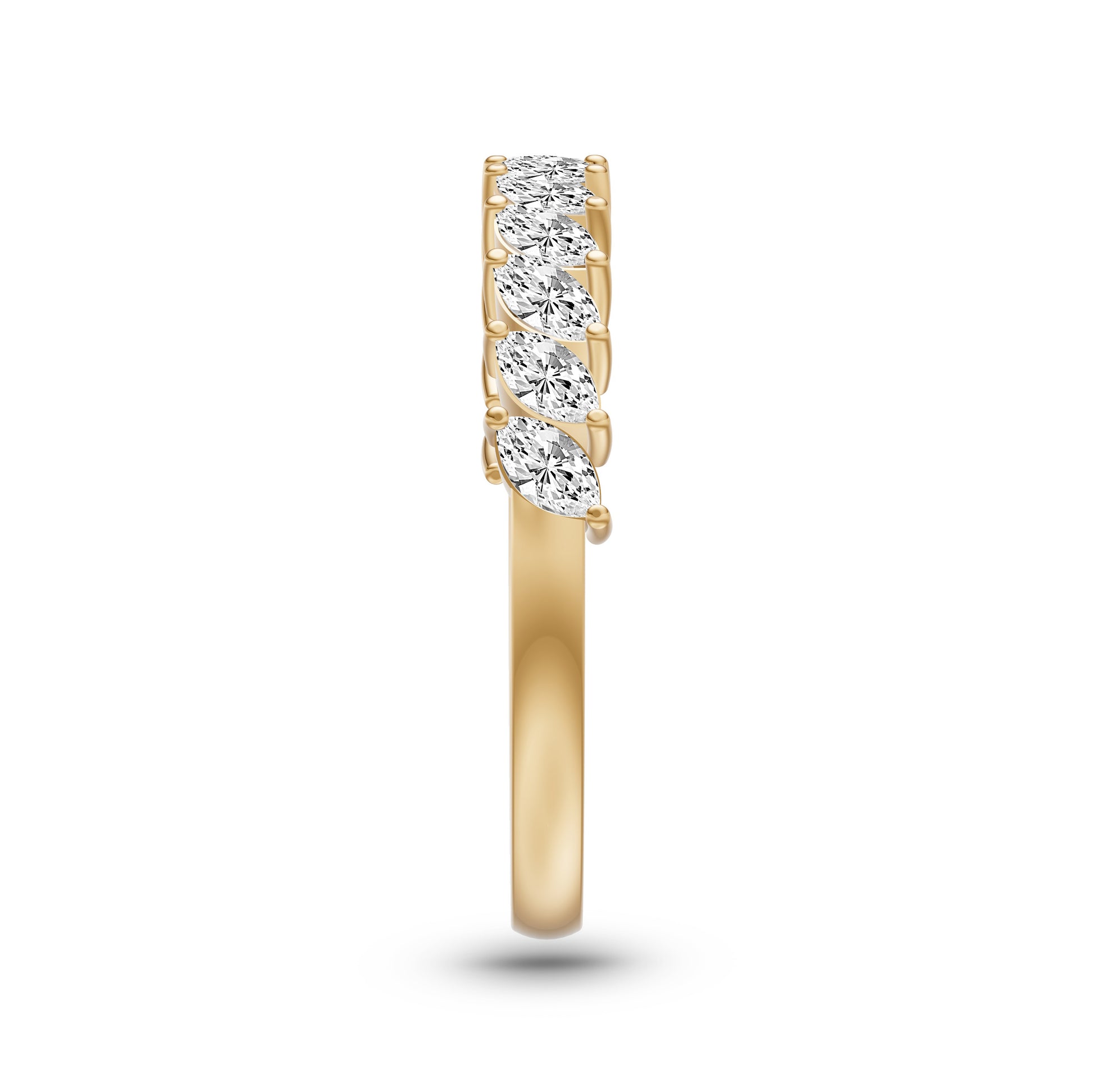 Marquise Diamond Band Ring