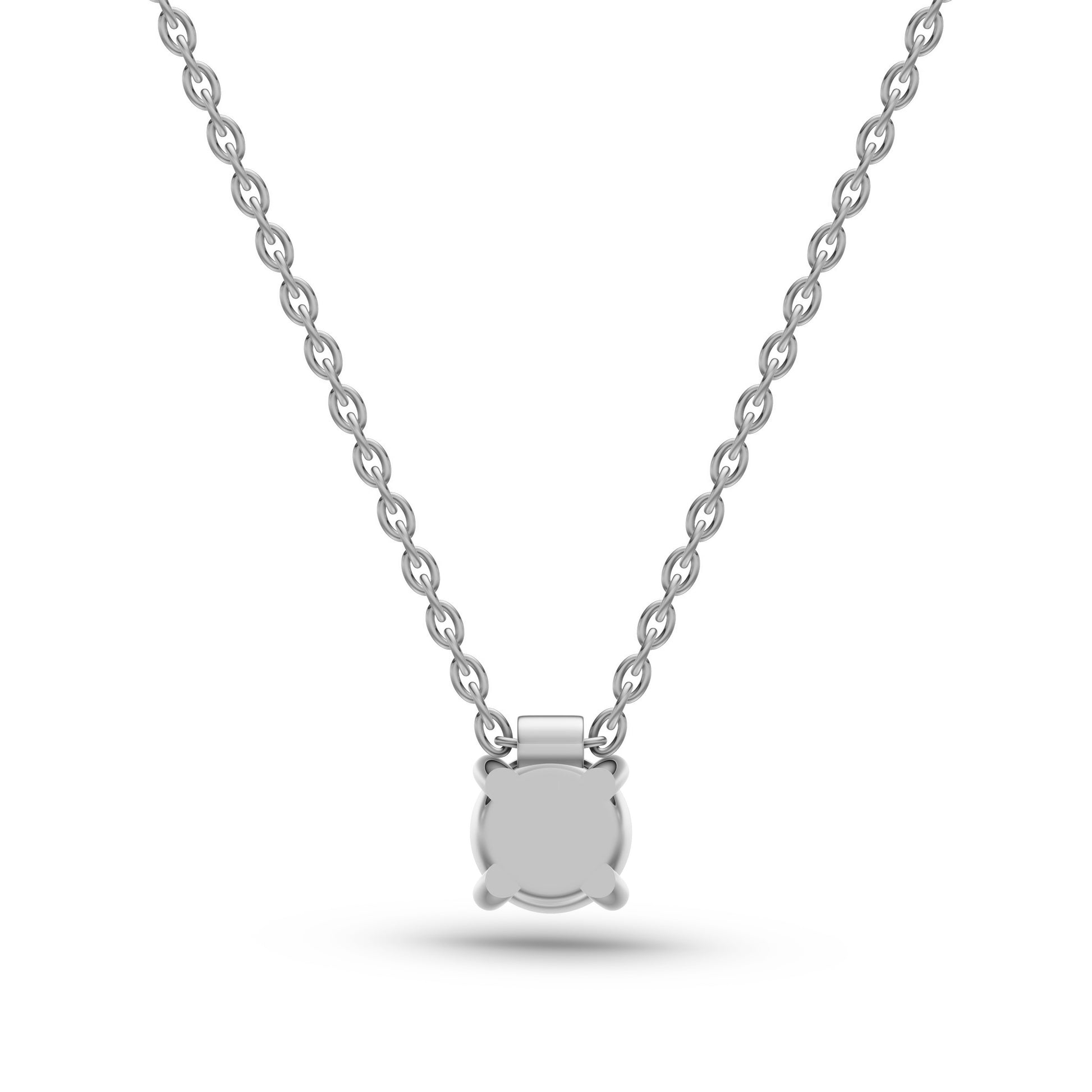 White Opal Pendant Necklace In 14K Gold