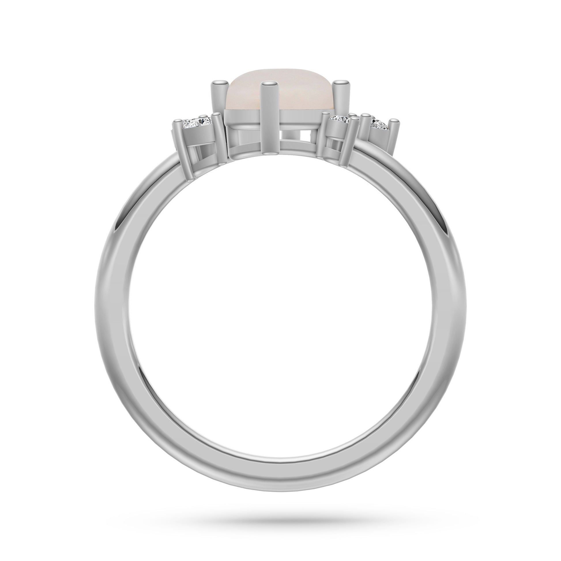 Opal Garden Diamond Ring In 14K Gold