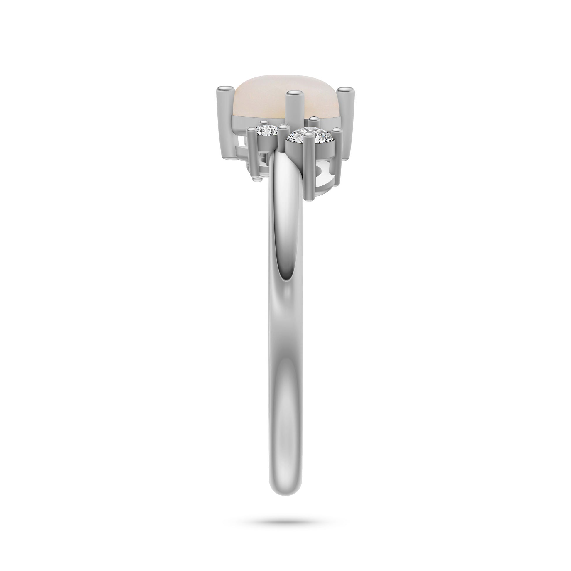 Opal Garden Diamond Ring In 14K Gold
