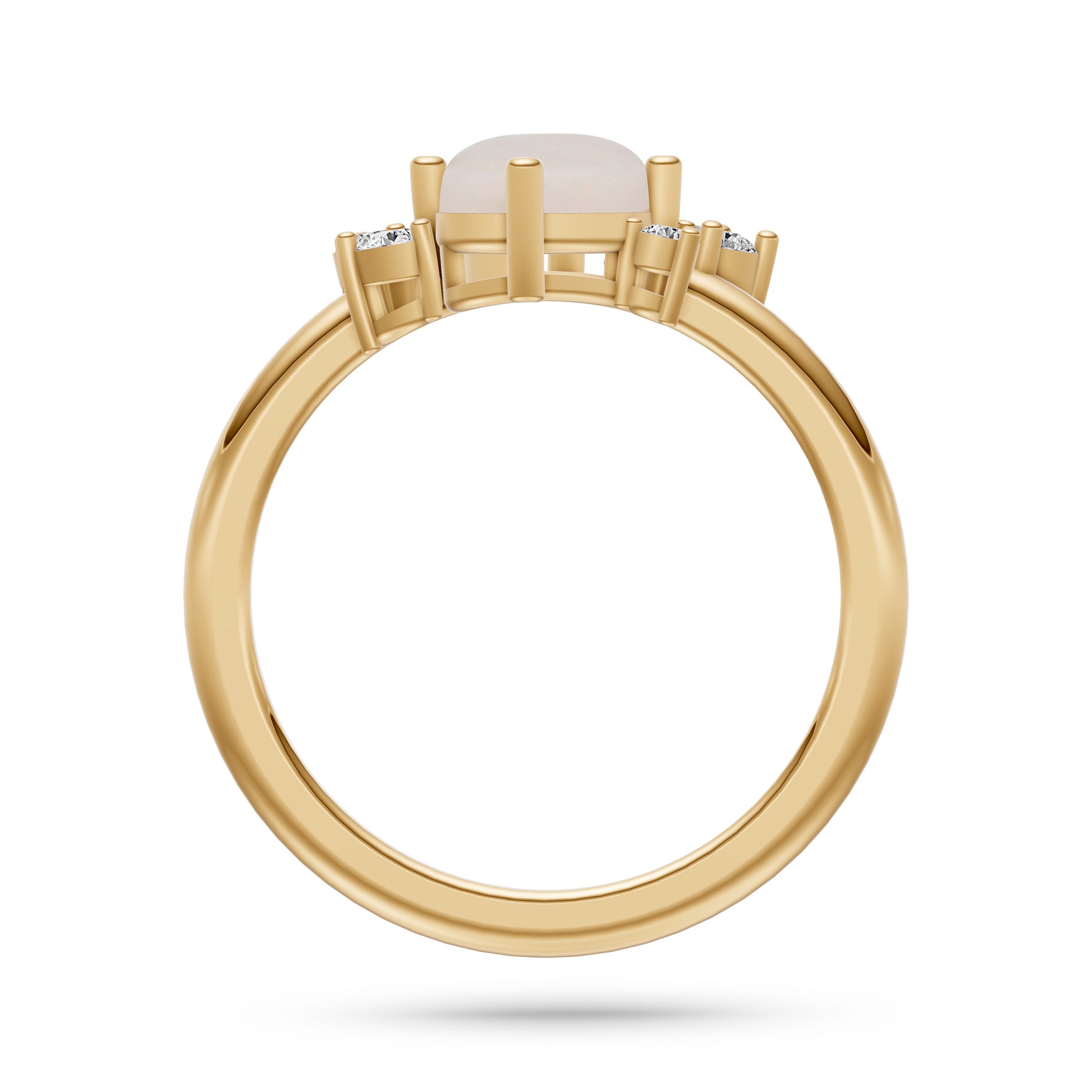 Opal Garden Diamond Ring In 14K Gold