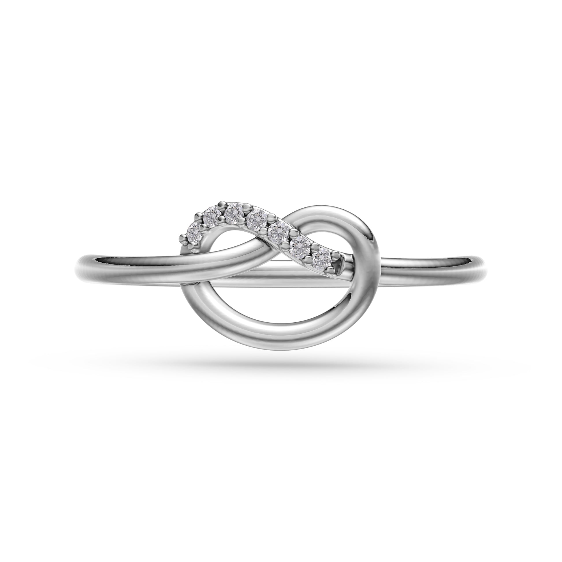 Diamond Pretzel Ring in 14K Gold