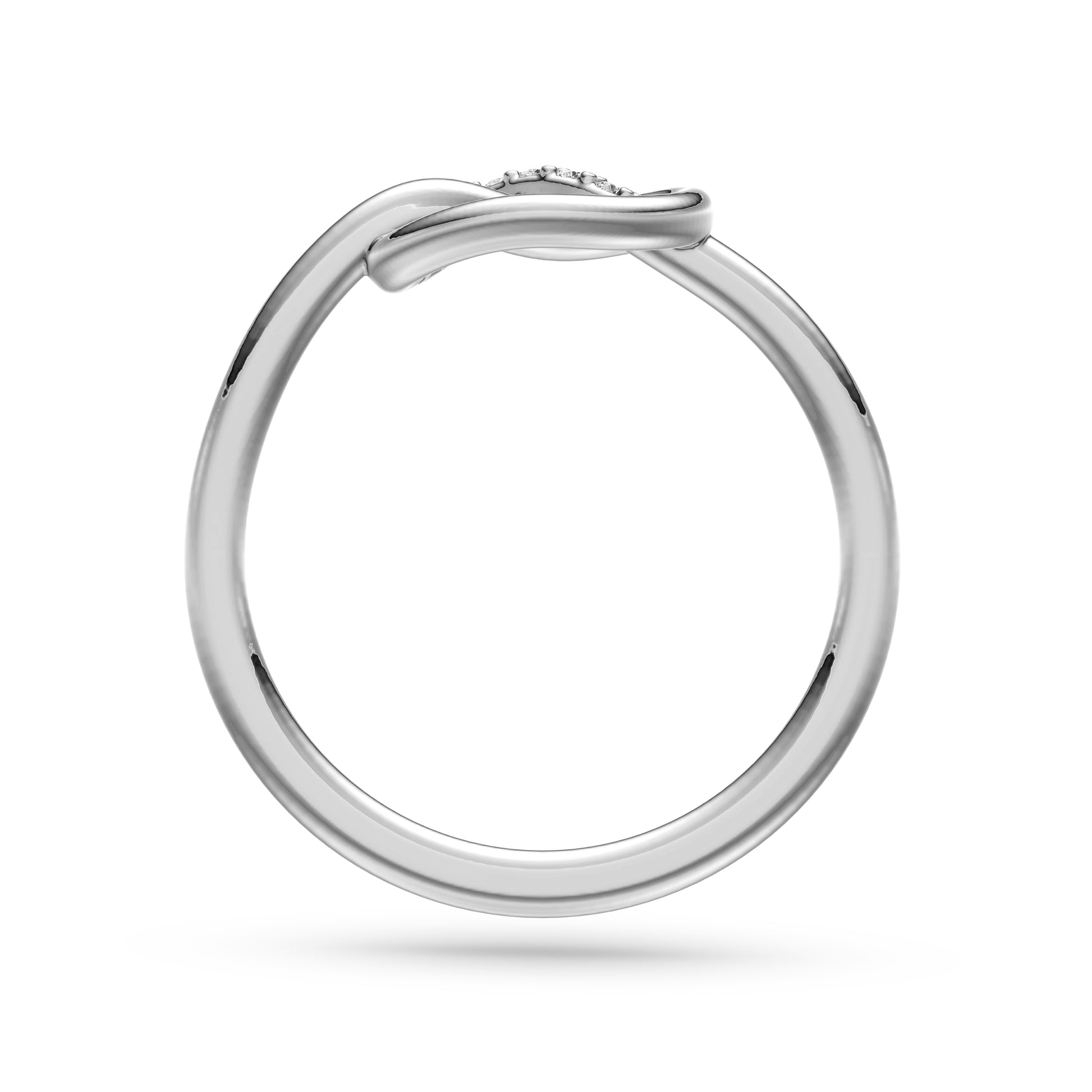 Diamond Pretzel Ring in 14K Gold