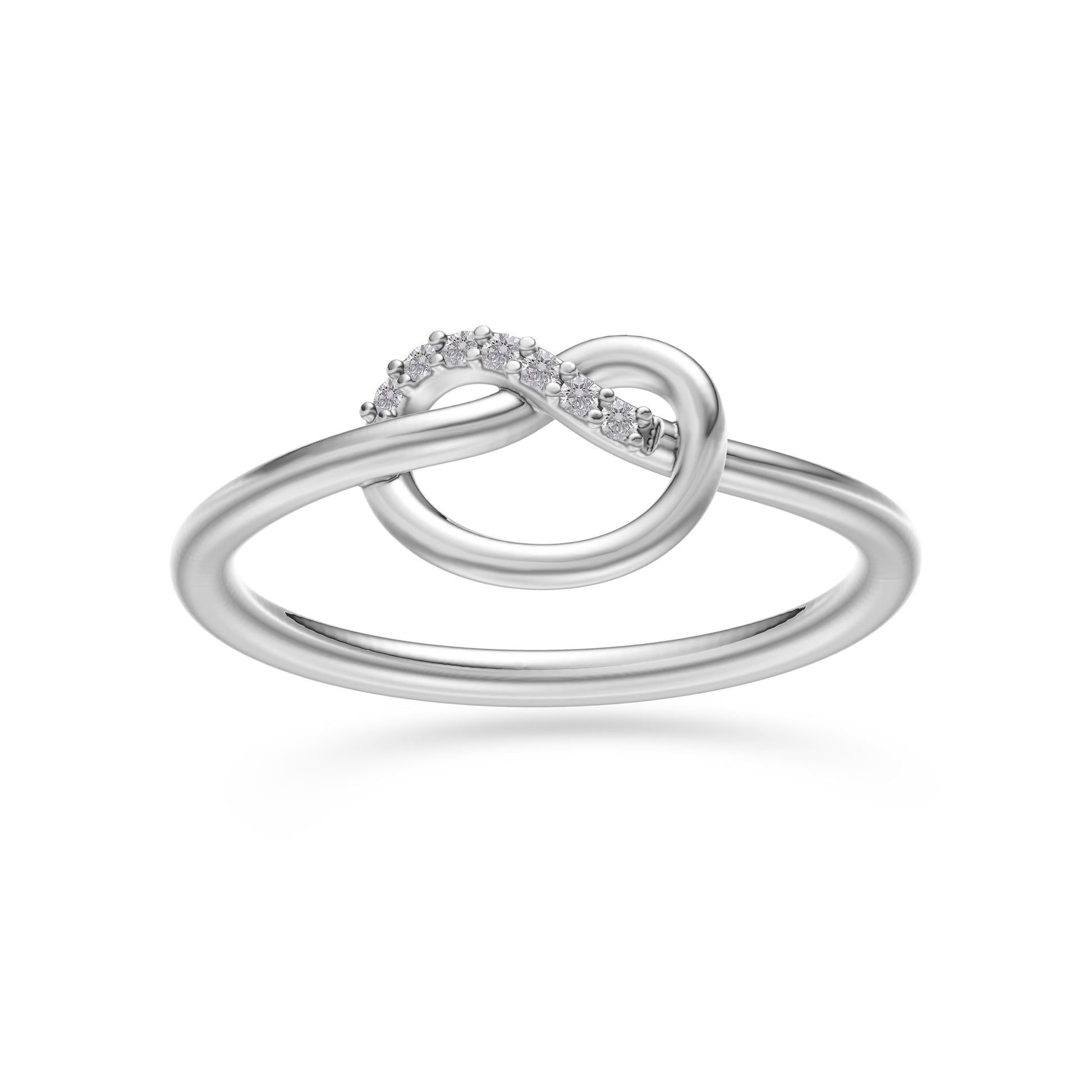 Diamond Pretzel Ring in 14K Gold