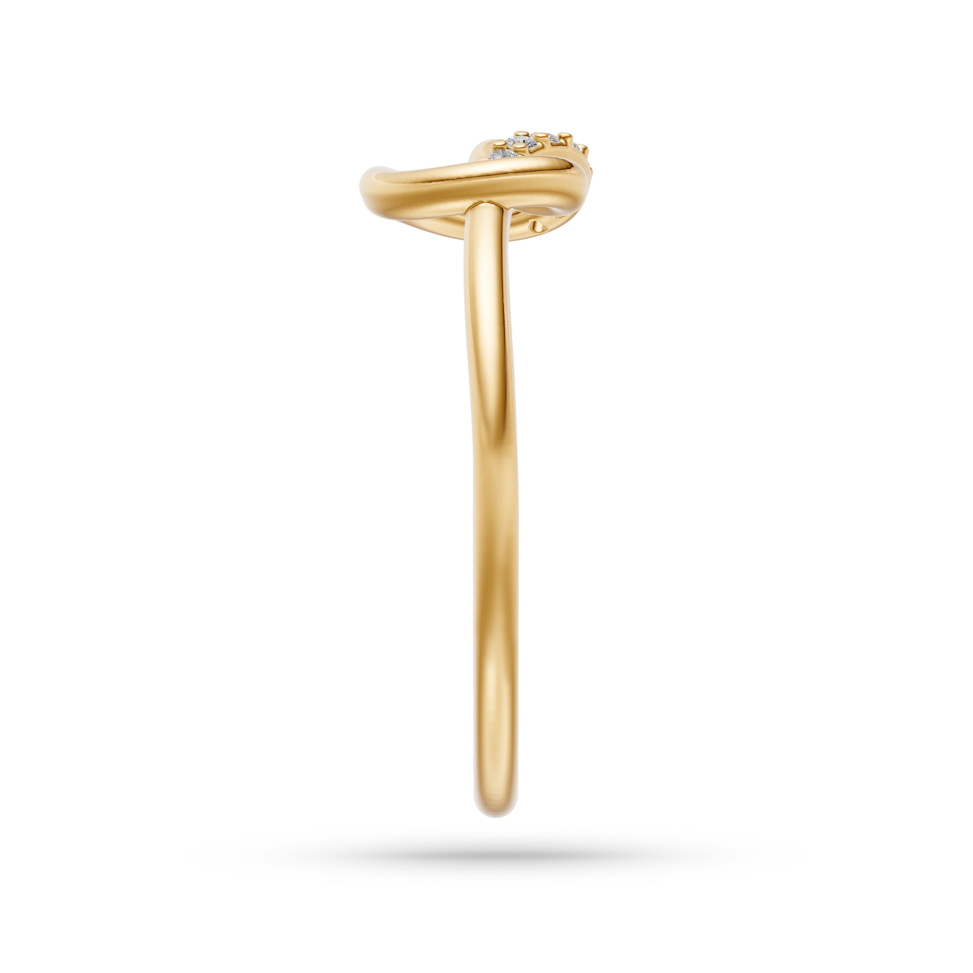 Diamond Pretzel Ring in 14K Gold