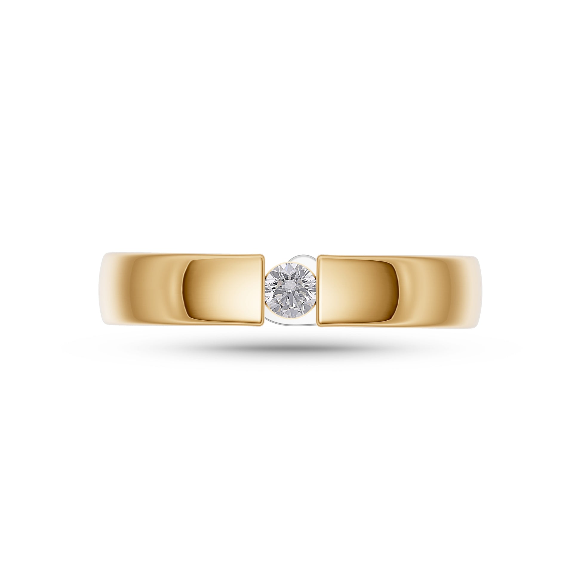 Secret Diamond Heart Ring in 14K Two-Tone Gold