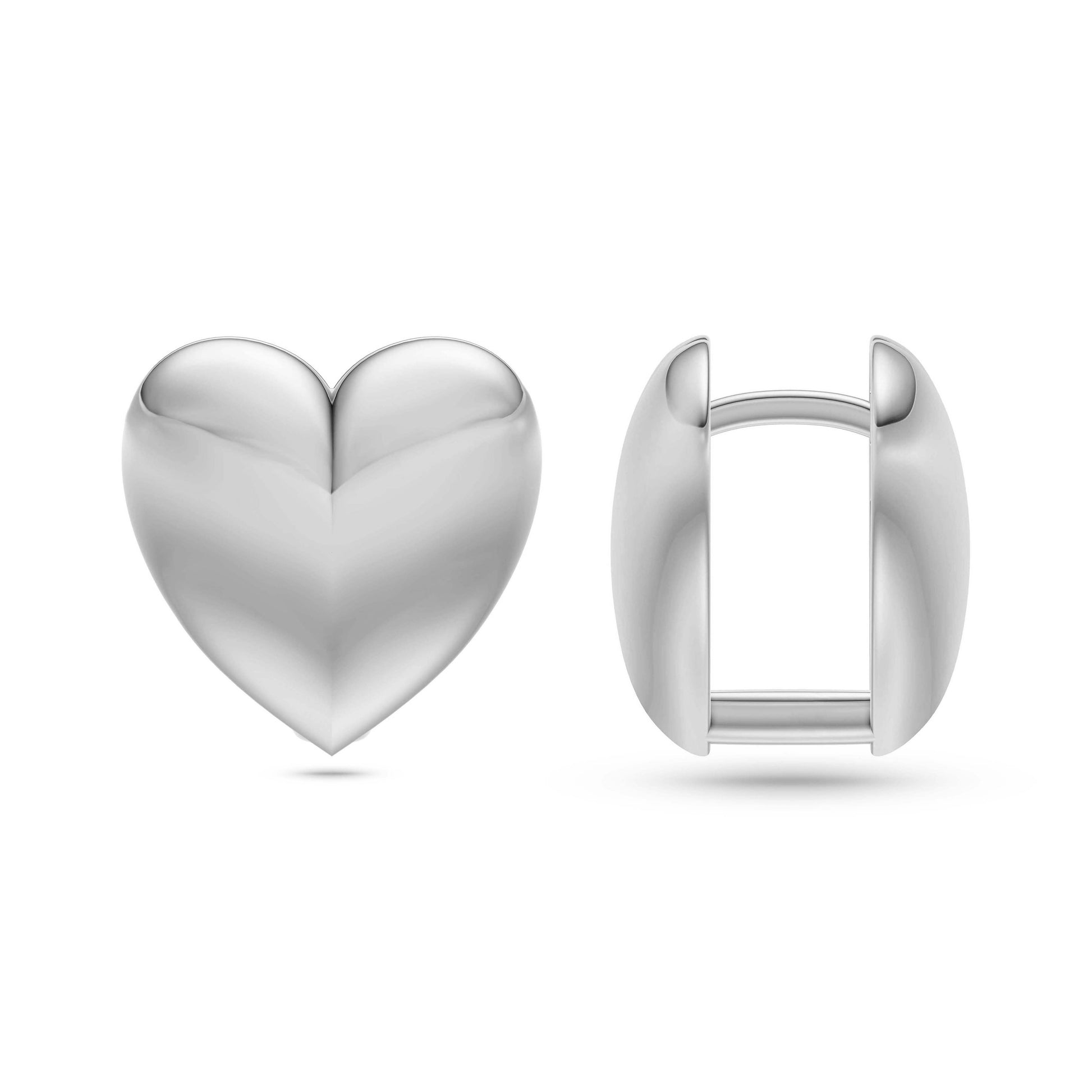 Sweetheart Duo Earrings in 14K Gold