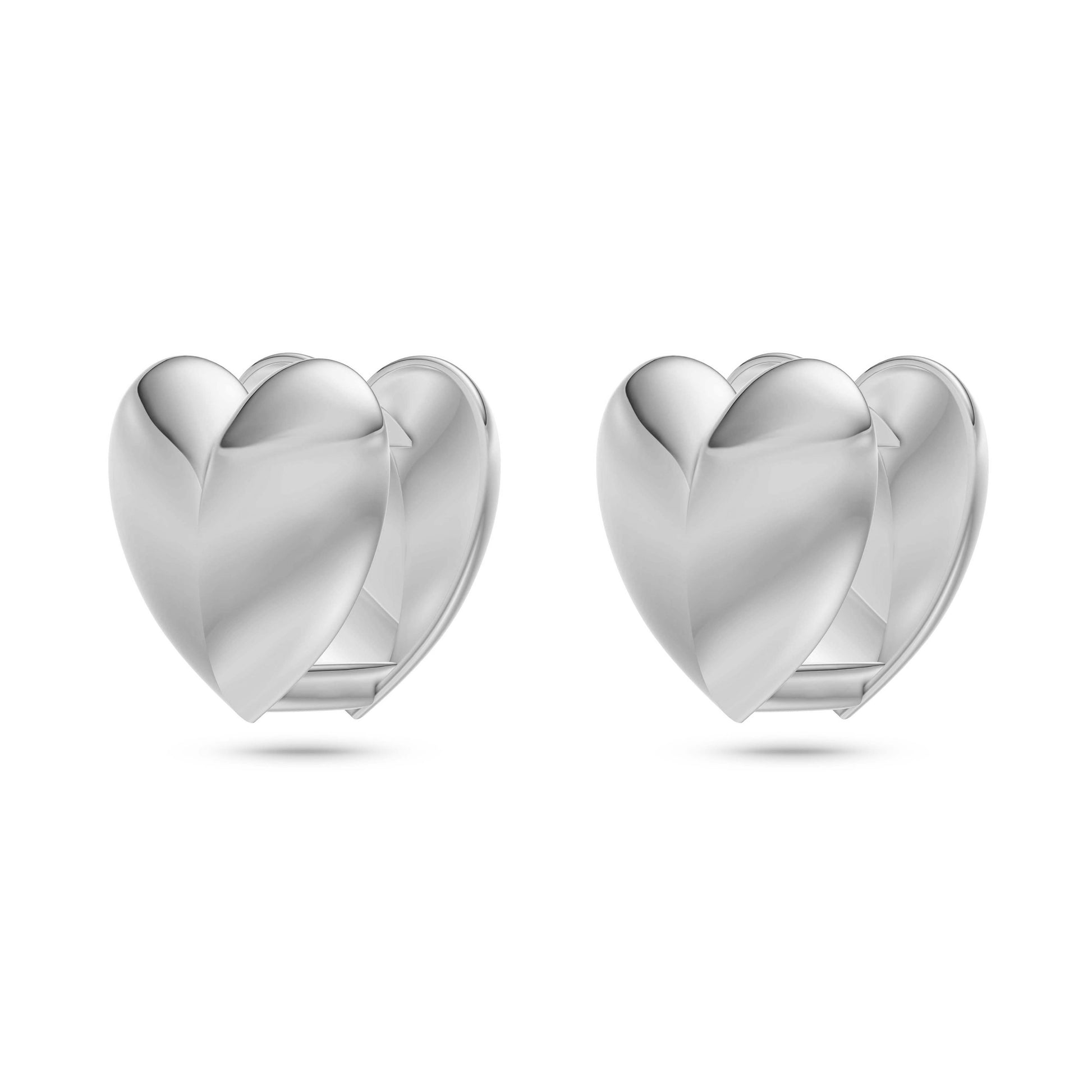Sweetheart Duo Earrings in 14K Gold