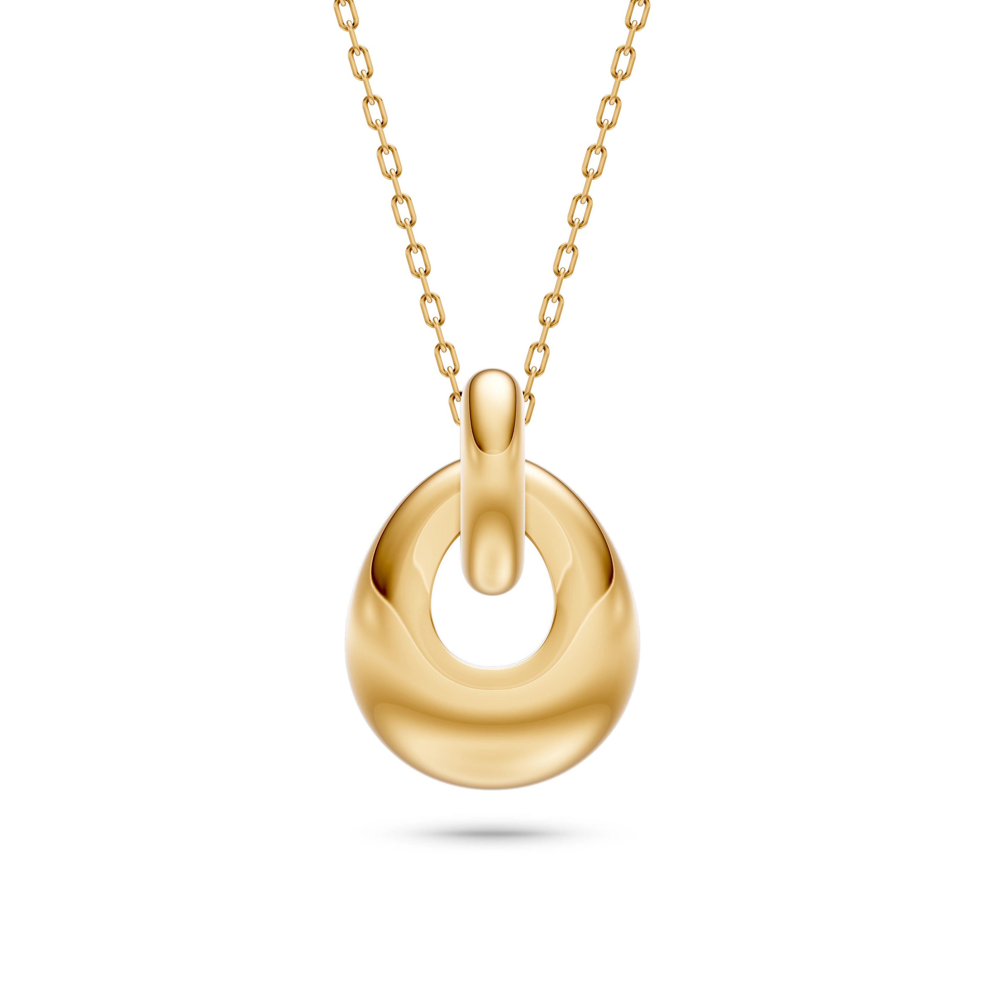 Nature Leaf Pendant in 14K Gold