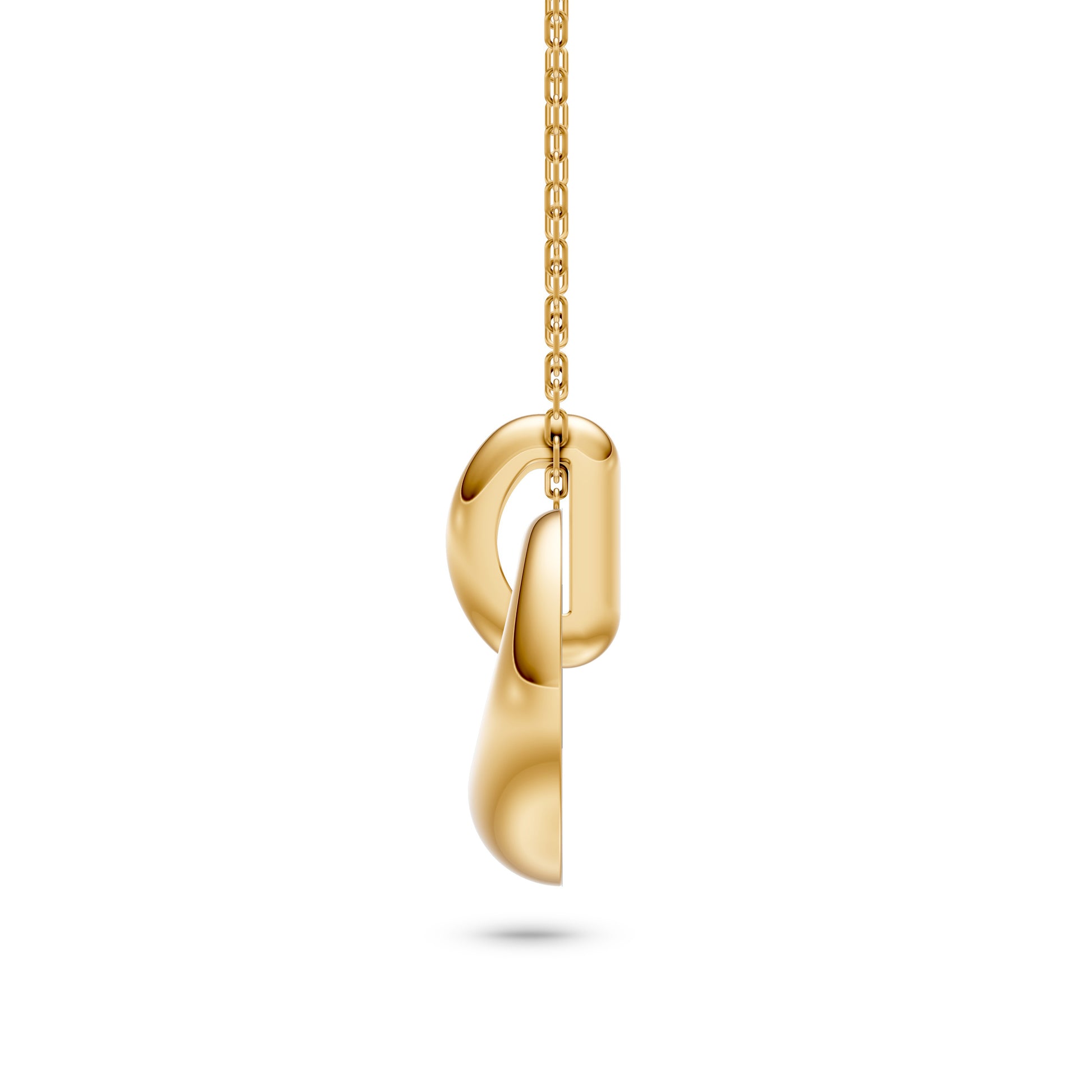 Nature Leaf Pendant in 14K Gold