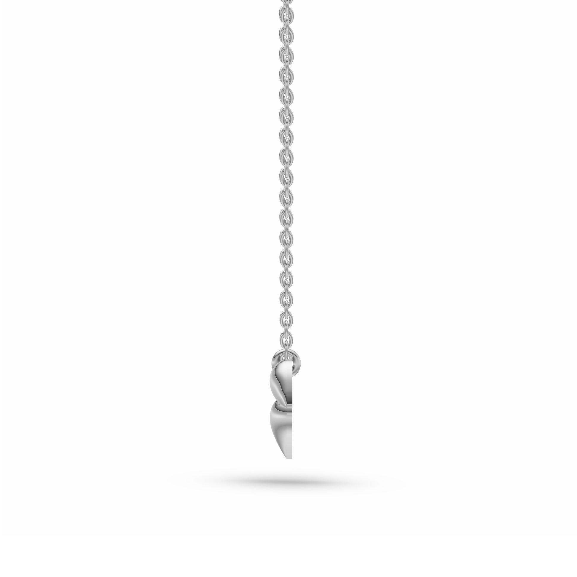 Leaf-inspired Gold Pendant in 14K Gold