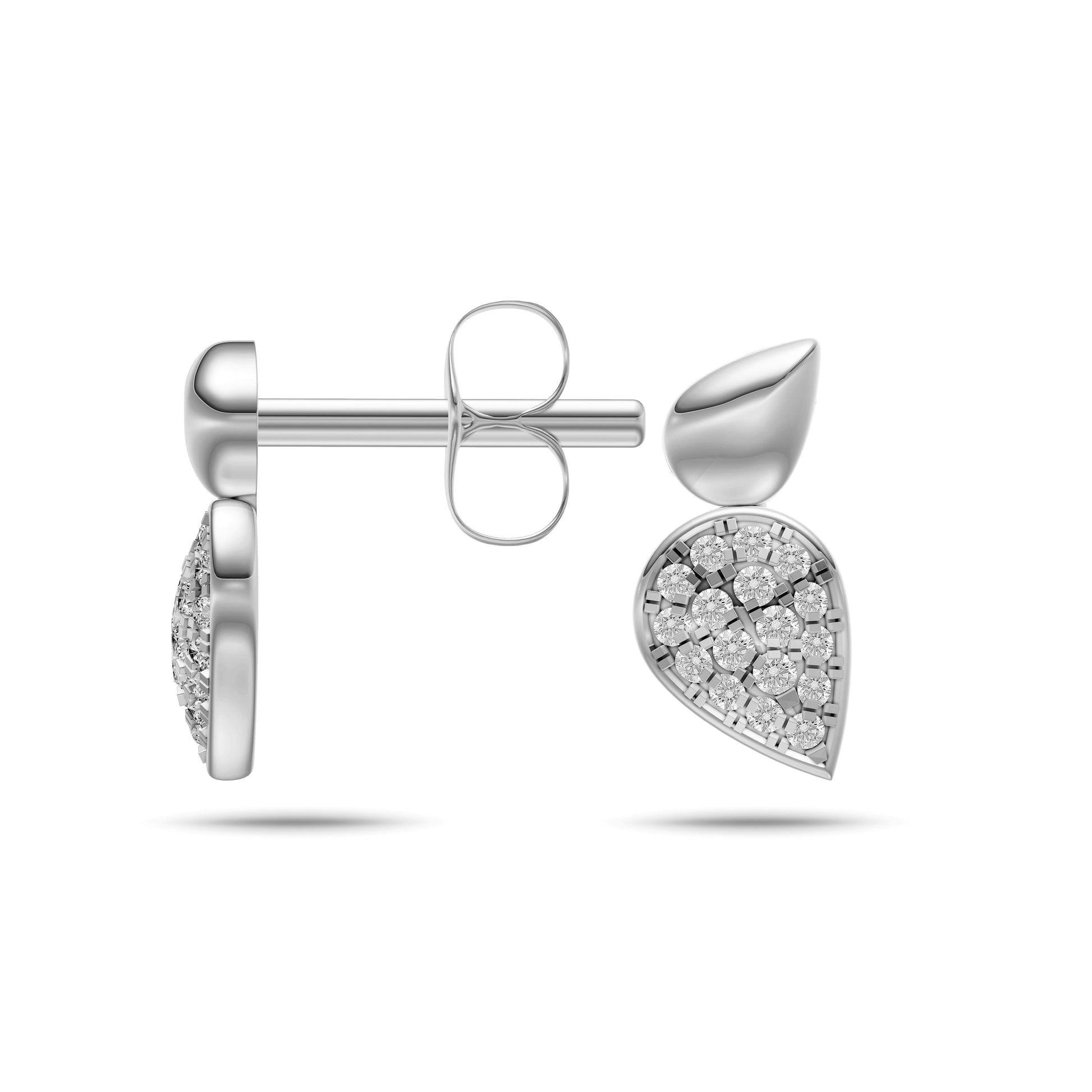 Dazzling Teardrop Diamond Earrings in 14K Gold
