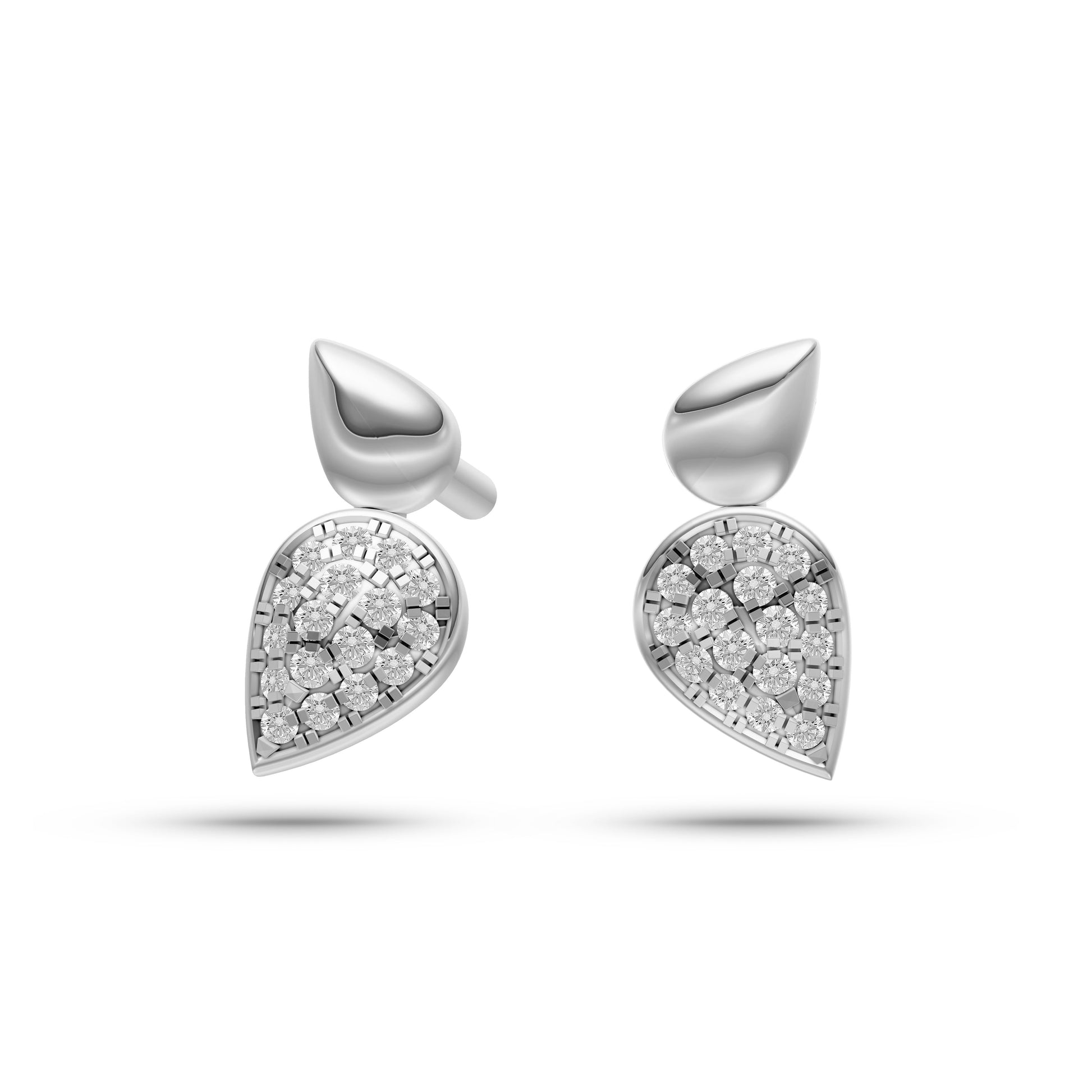 Dazzling Teardrop Diamond Earrings in 14K Gold
