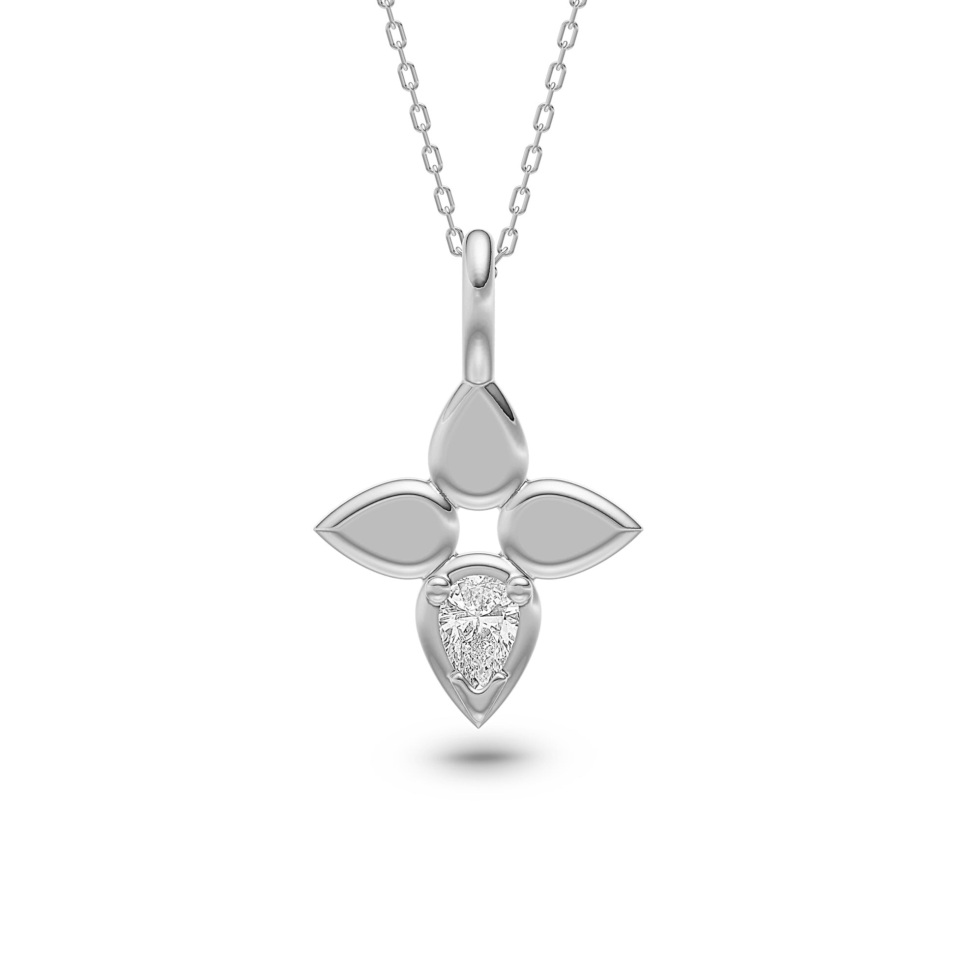 Trillia Diamond Bloom Pendant in 14K Gold