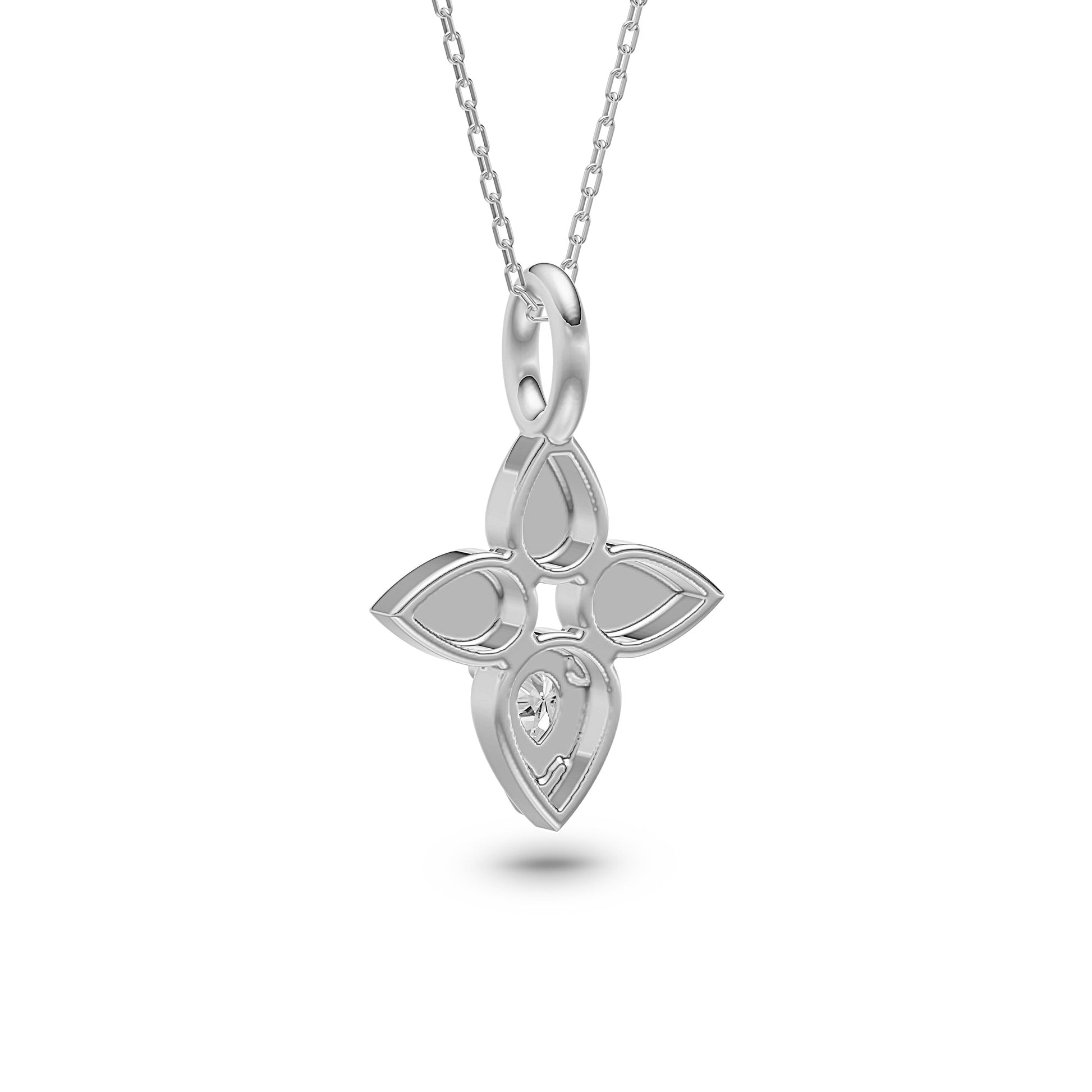 Trillia Diamond Bloom Pendant in 14K Gold