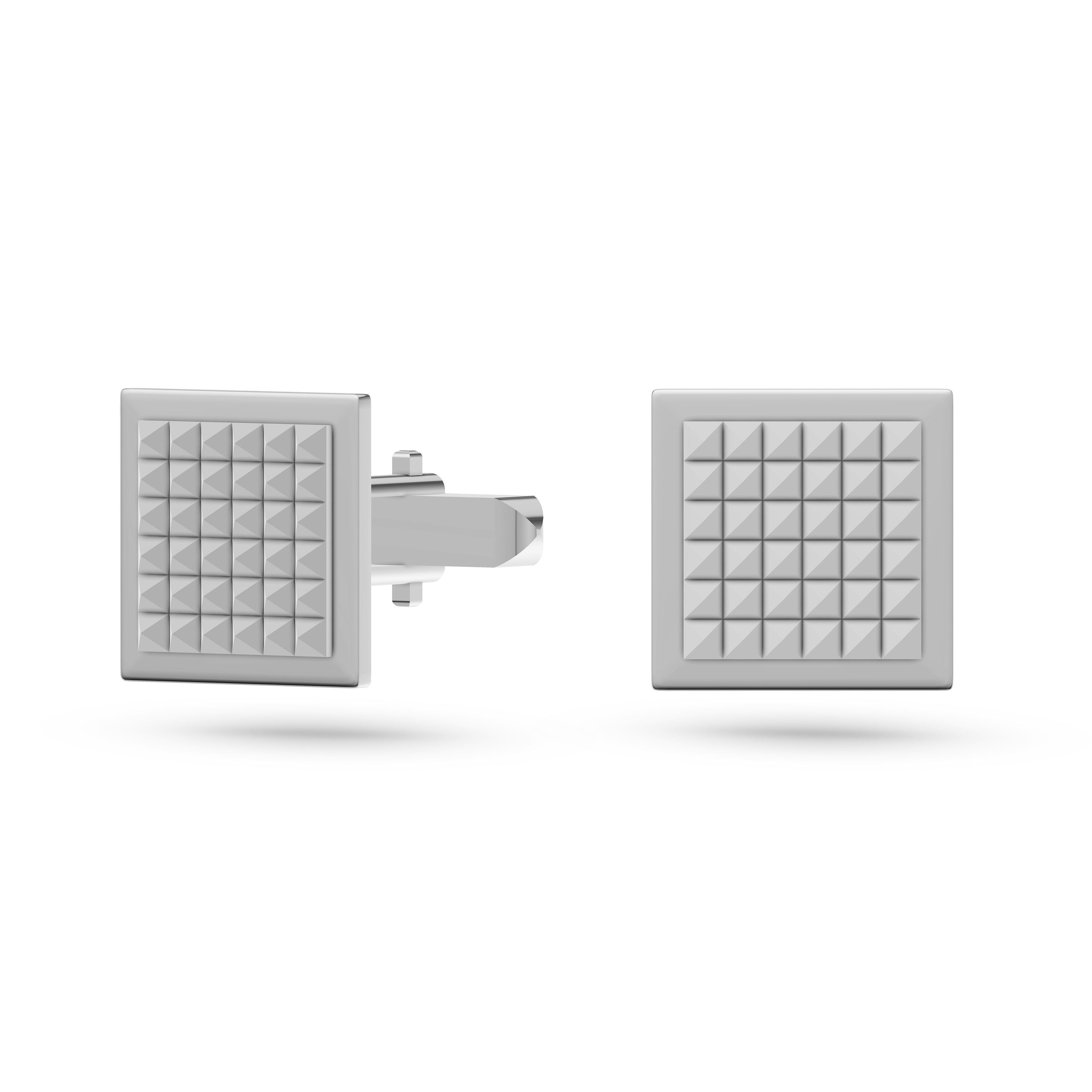 Sentinel Pyramid Cufflinks In Sterling Silver