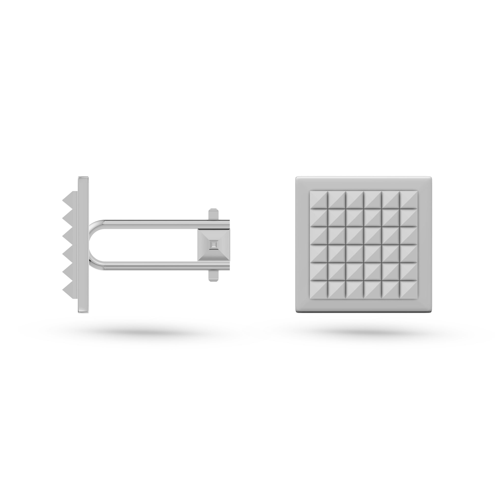 Sentinel Pyramid Cufflinks In Sterling Silver