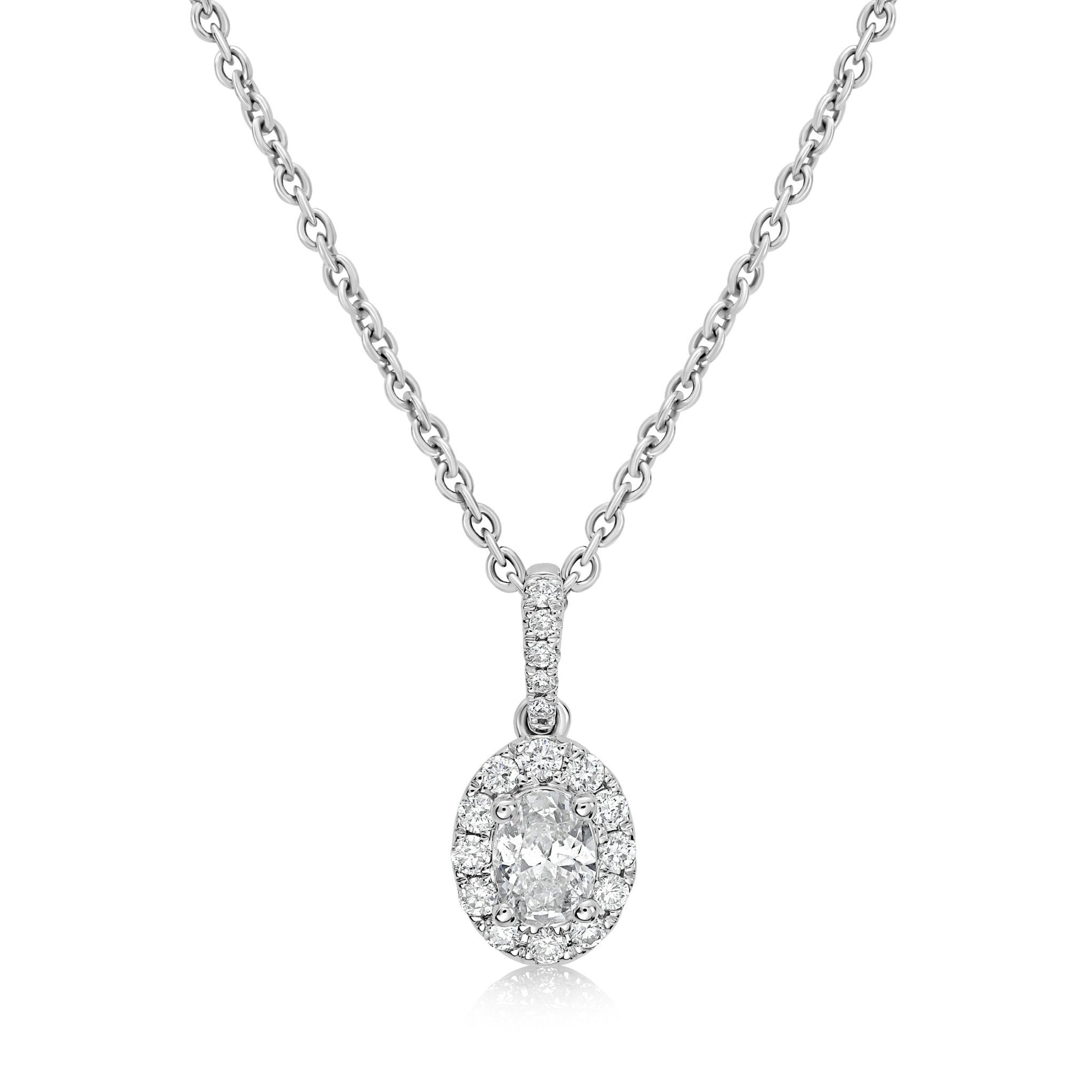 Signature Diamond Necklace in 14K Gold