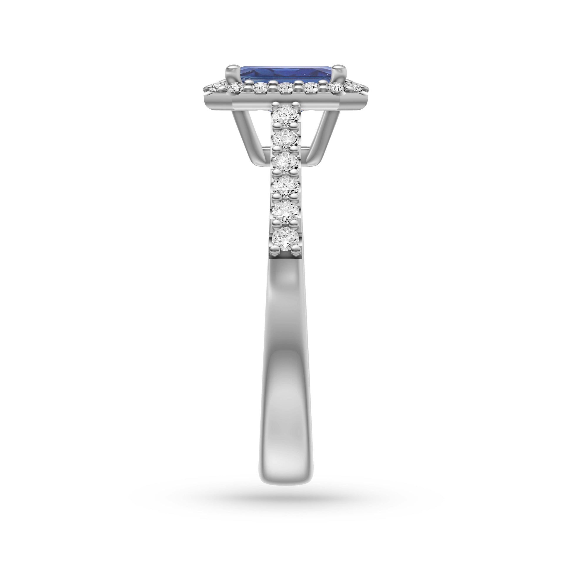 Sapphire Octagon Gemstone Ring In 18K Gold