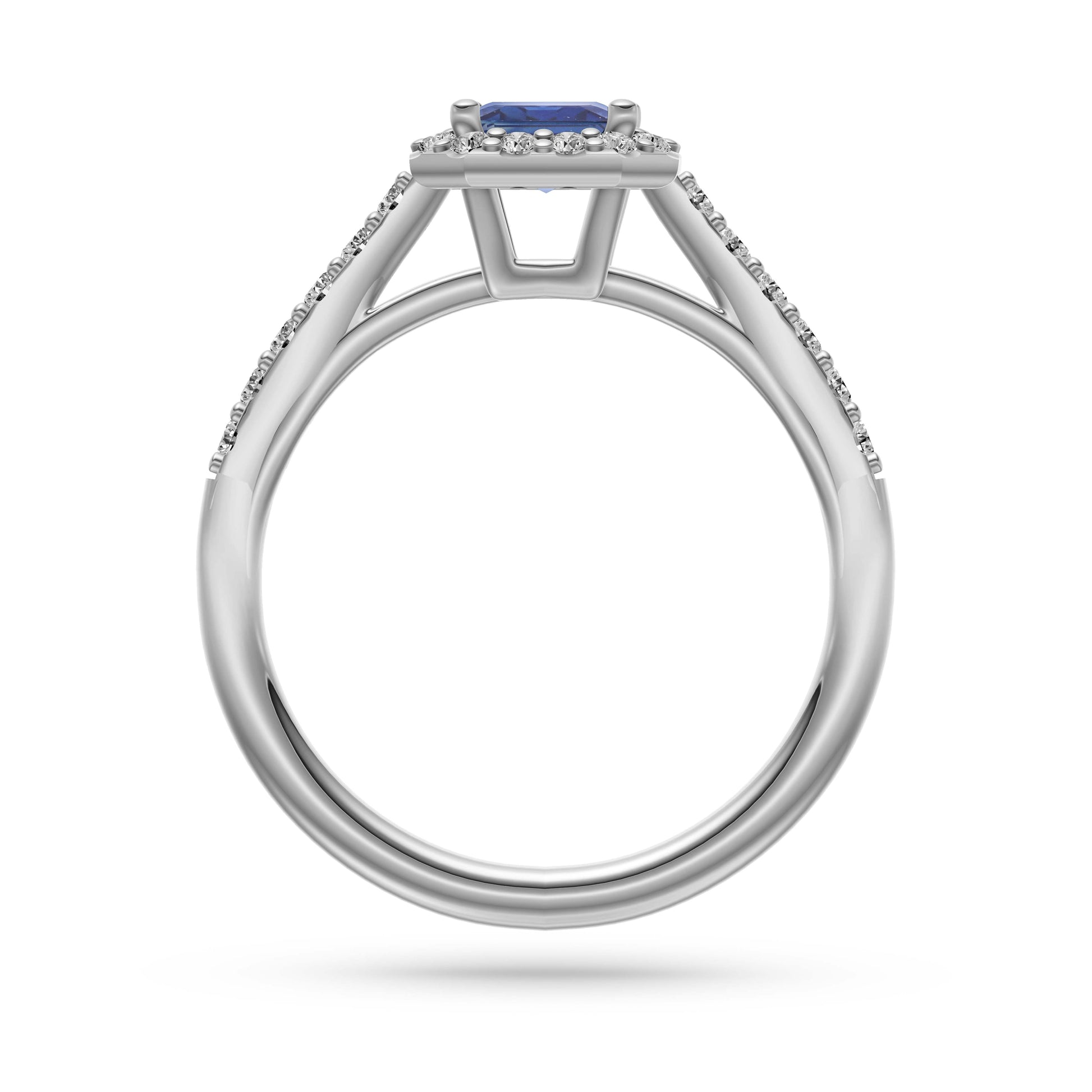 Sapphire Octagon Gemstone Ring In 18K Gold