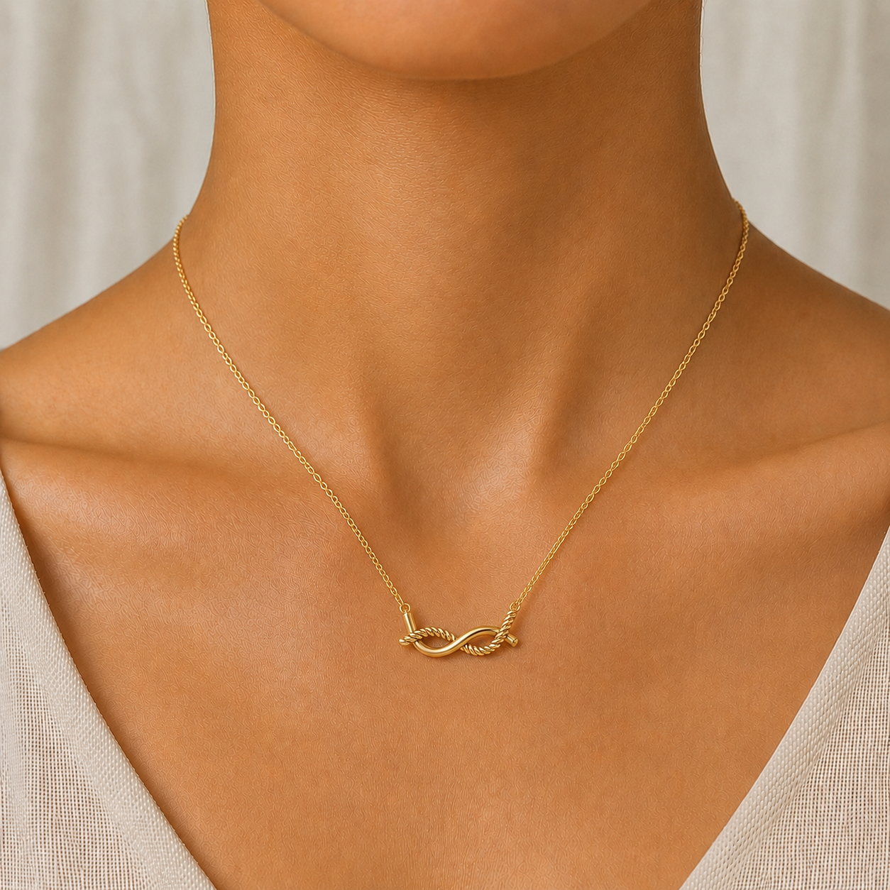 Twisted Vine Necklace in 14K Gold