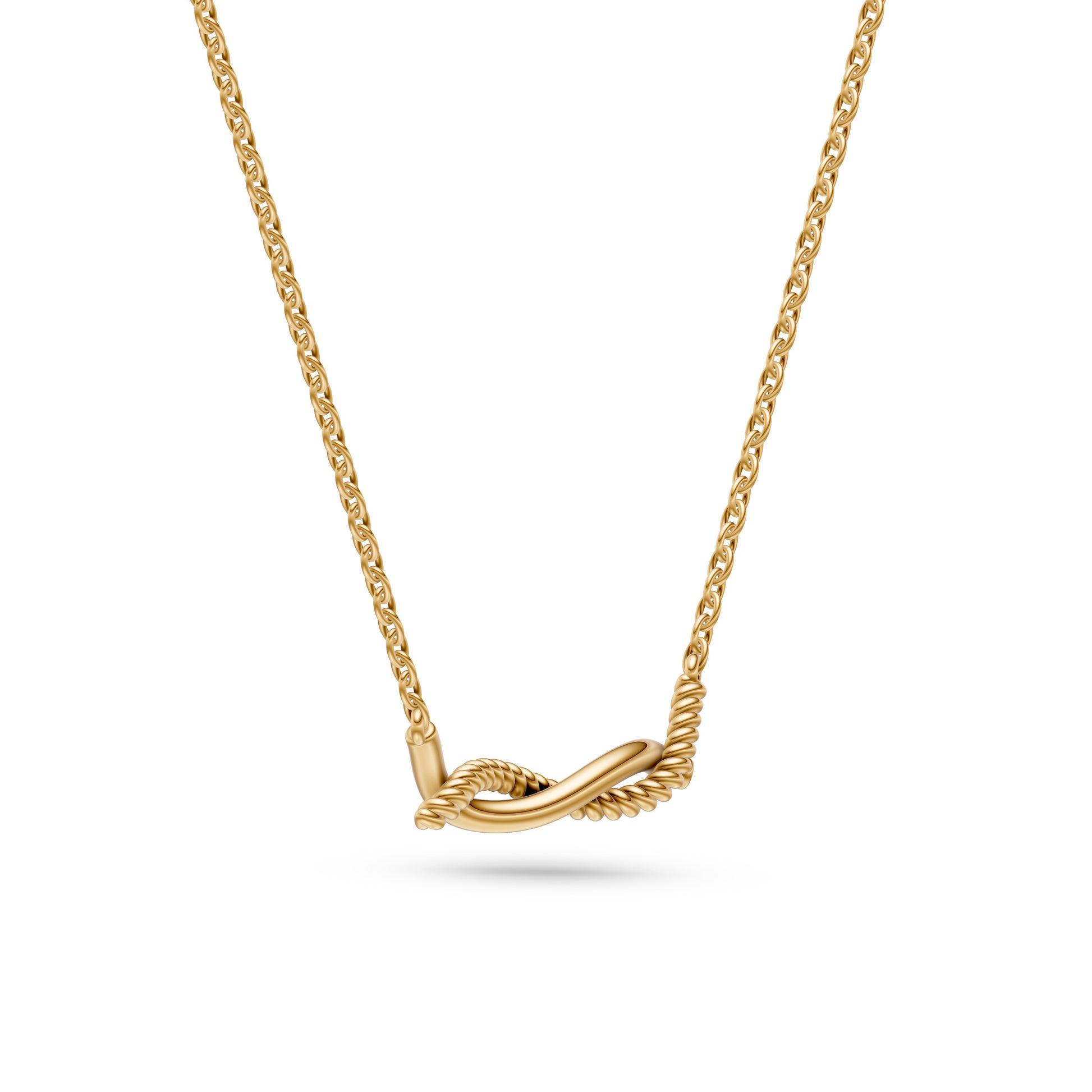 Twisted Vine Necklace in 14K Gold
