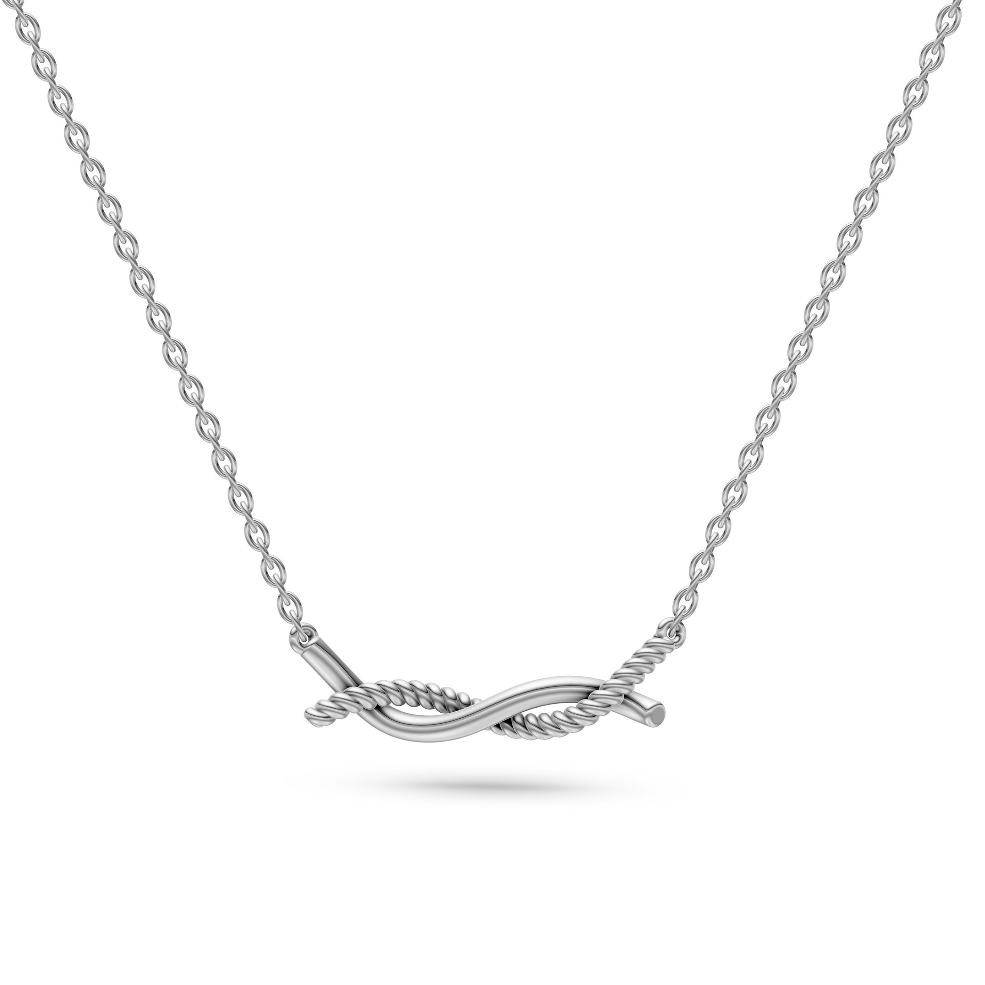 Twisted Vine Necklace in 14K Gold