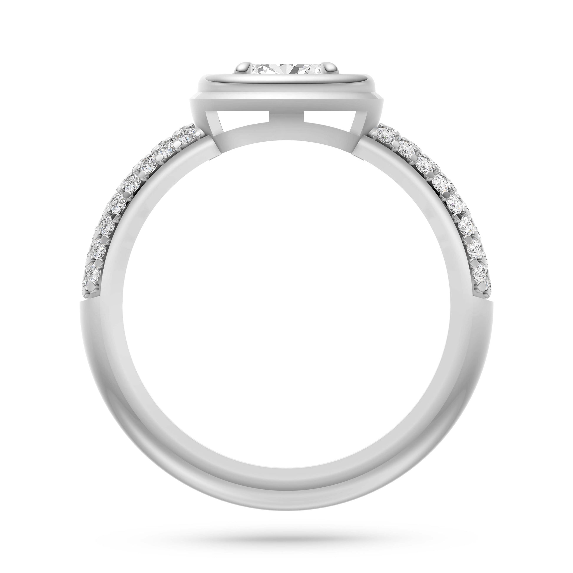 Valencia Oval Shaped Diamond Ring In 14K Gold