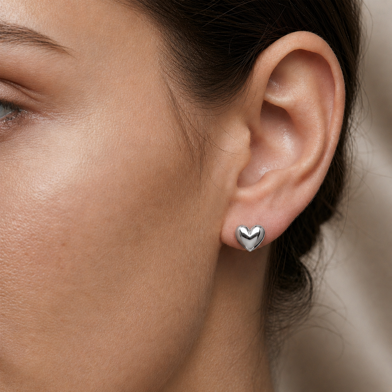Sweetheart Duo Earrings in 14K Gold